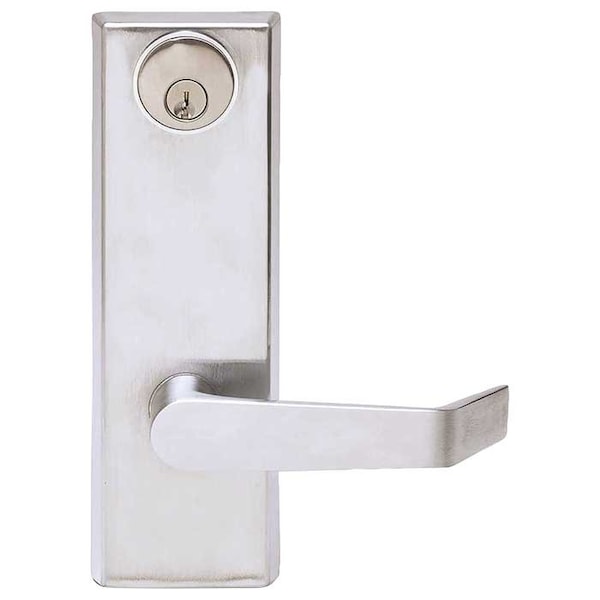 Pro Line Exit Device Trim, Lever, Escutcheon, Entry, Satin Chrome